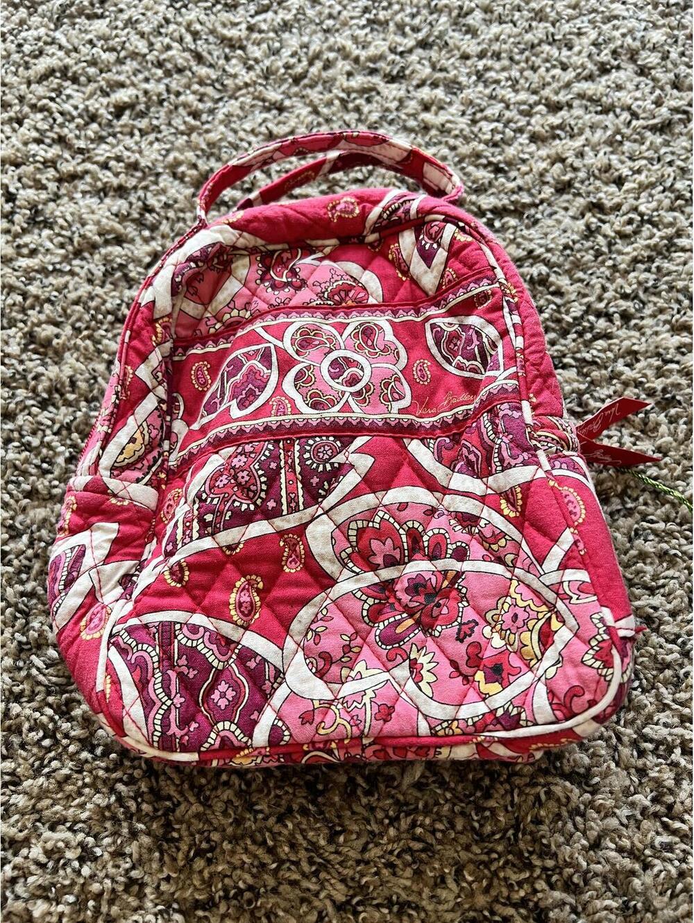 Vera Bradley Pink Paisley Quilted little bag/lunch bag